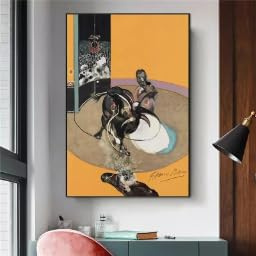 Pintura en lienzo de un artista famoso, carteles abstractos de corridas de toros e impresiones, imágenes artísticas de pared para la decoración del hogar de la sala de estar (30 x 45 cm/sin marco)