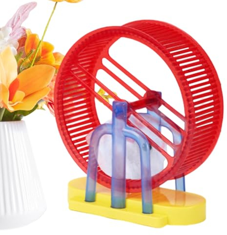 Zyntora Interactive Toys | Electronic Hamster Toy | Simulation Plush Hamster Electric with Stand Exercise Wheel Dog Child Entertainment for Desk Home Indoor Play