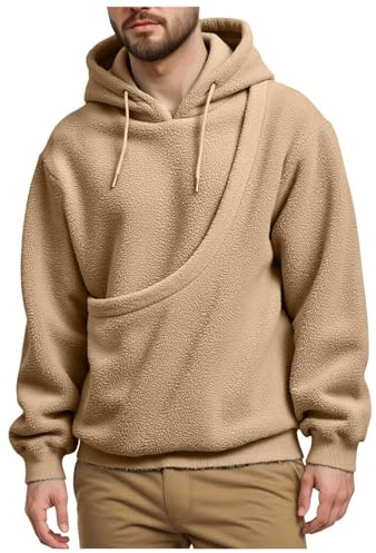 Generisch Hoodie Herren Kapuzenpullover mit Großer Kängurutasche für Haustier Katze Hund Männer Kreatives Design Bequemer Sweatshirt Pullover mit Haustier-Tasche Freizeit Outfits Oberteile Streetwear