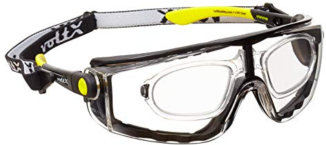 voltX 'QUAD' 4 in 1 (TRANSPARENTE dioptría +1.5) Lectura Segura Gafas de Lectura de Seguridad con Lentes de Aumento Completos - con inserción de espuma y diadema - certificación CE EN166f