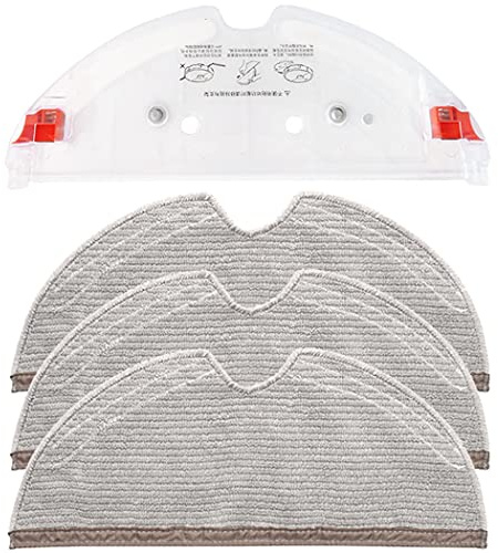 Odashen Kits de soporte de tanque de agua Accesorios para Xiaomi Roborock S5 MAX S6 MaxV Aspirador (1 soporte, 3 trapos)