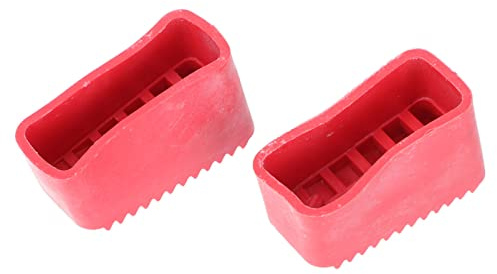 Gummi Leiterfüße Leiter Füße Gummifüße: 2 Stücke Ersatz Leiterkappen Fußkappen Trittleiter Füße Ersatz Gummifüße Holzleiter Schutzkappen Rutschfeste Füße für Leiter Ersatzteile (Rot)