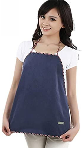 MYENA Tablier Anti-rayonnement EMF, vêtements de maternité de radioprotection, WiFi 5G Téléphone Mobile Computer Shield Shield,Bleu