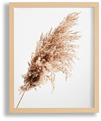 Vogel Design Benno Premium Bilderrahmen Posterrahmen 48x68 cm Puzzlerahmen Buche Dekor weisser Hintergrund und Antireflex Kunstglas