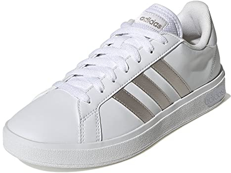adidas Damen Grand TD Lifestyle Court Casual Shoes Schuhe, Cloud White/Platinum/Cloud White, 40 2/3 EU
