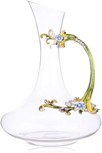 Kreativ Luxus Weindekantierer Kristallglas Wein Dekanter Klassisch Rotwein Karaffe Führen-frei Rotwein-karaffe Mundgeblasenem Weindekantierkaraffe-a 1.5l (C)