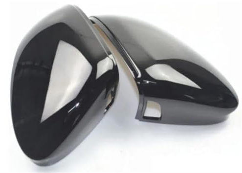 Spiegelkappen Für VW Für Golf 8 Mk8 Spiegel Abdeckung Rückansicht Seiten Spiegel Kappe Gehäuse Lane Ändern Seite Blind Spot Assist Schwarz Spiegelkappen