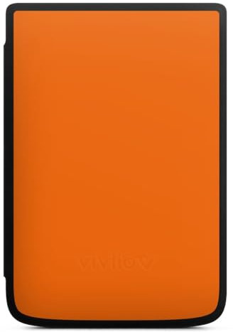 DeinDesign Coque pour liseuse Compatible avec Vivlio Touch HD Plus Etui pour liseuse Protection pour liseuse Monochrome Orange Couleur