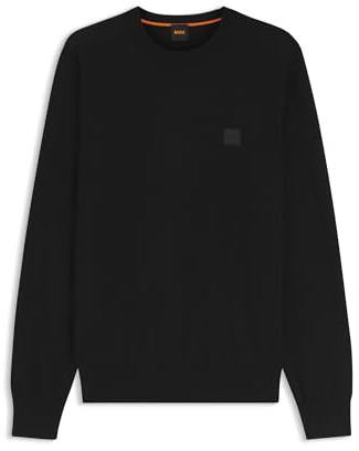 BOSS Mens Kanovano Jumpers Long Sleeve Cotton Black 3XL