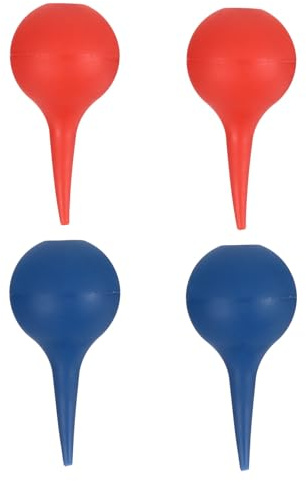 WATIIFUFU 4pezzi Bulbo Per Lavaggio Orecchie Squeeze Per Pulizia Auricolari Per Ragazzo Ragazza e Adulti Include e Rossi Per Rimuovere Cerume e Polvere Da Computer e Obiettivi