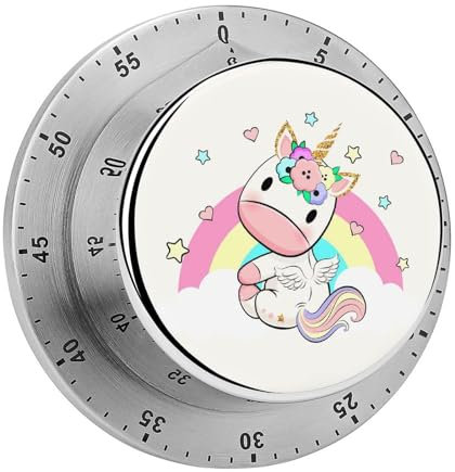 Kitchen Timer Unicorn Time Clocks Magnetic Time Management Countdown Timer 8cm