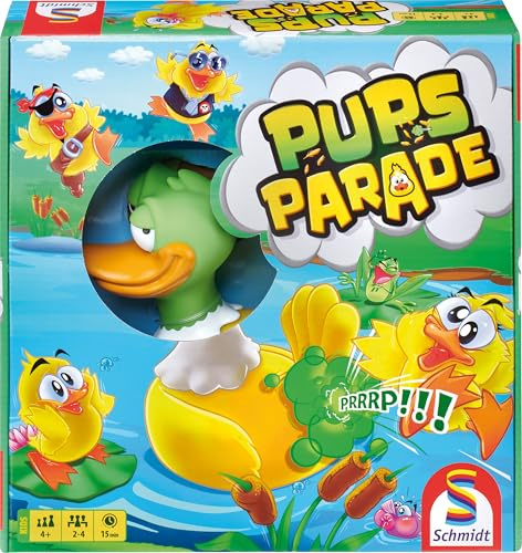 Schmidt Spiele 40665 Pupsparade, Kinderspiel, Actionspiel ab 4 Jahren | Actionspiel