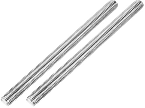 QUARKZMAN 2 Pcs Tige Filetée M18 x 250mm 2.5mm Pas de Filetage en Acier Inoxydable 304 Tiges Filetées Entièrement à Droite, Goujons de Barre Long Vis à Filetage pour Réparation, Bricolage