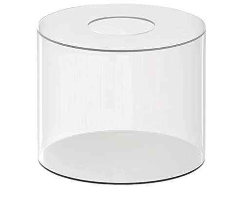 TAIZhiChen Cilindro Espositore Riser Forniture Decorative Rotonde Centrotavola Decorativo Strumento per Torta Riempibile Trasparente Torta Fai-da-Te Torta di, 20 cm