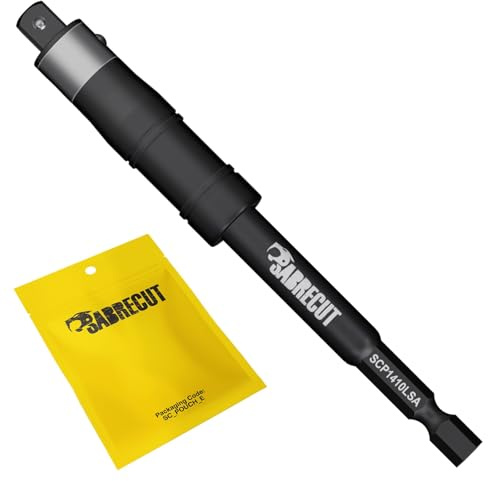 SabreCut 1pc SCP14110LSA 110mm Combi Bit Holder Socket Adapter 1/4 Shank | Impact-rated hardened steel construction provides durable conversion for drivers, wrenches and ratchets