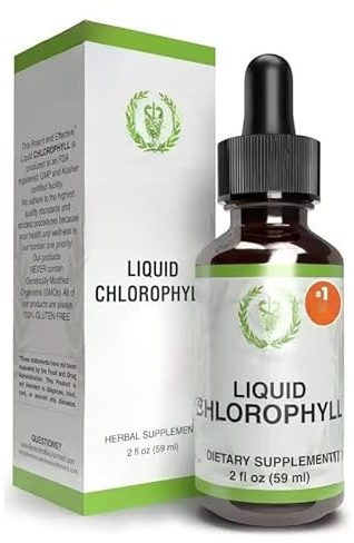 BPZAQXWSC Clorofila - Extracto natural de clorofila, promueve la salud intestinal, el metabolismo corporal, antioxidante, desodorización interna, vegana, apta tanto para hombres como para mujeres