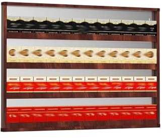 HJYXXSR Zigarettenständer aus Aluminiumlegierung, Wandmontage, Organizer für Koffer und Streichholzschachteln, Einzelhandelsgeschäft, Barschrank, Supermarkt (70 x 3 x 50 cm)