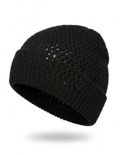 styleBREAKER Berretto Beanie in Maglia, Traforato, Slouch Long Beanie Invernale, Unisex 04024139, Colore:Nero