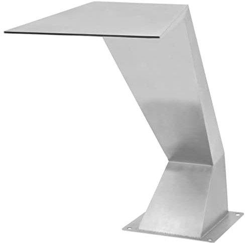 vidaXL Fontana per Piscina Giardino Decorazione Laghetto Stagno Resistente al Cloro Gioco d'Acqua Cascata in Acciaio Inossidabile 64x30x52 cm Argento