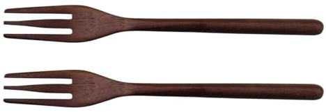 ASA Selection Holz Set mit 2 Gabeln Besteck aus Holz, Holzgabeln, Akazienholz, 15 cm