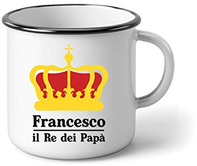 Colorfamily Tazza personalizzabile Papà - il Re dei Papà - tazza in alluminio