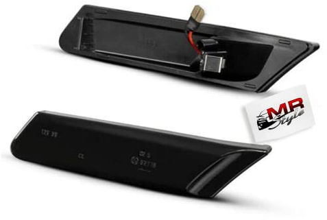 MR-Style LED Seitenblinker schwarz [7510-1], 2 Blinker kompatibel mit Boxster/Cayman (Typ 987) und Carrera 911 (Typ 997)