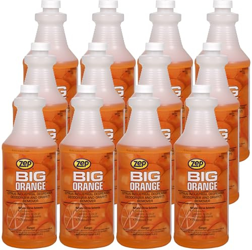 Zep Big Orange Liquid Citrus Solvent Degreaser - 32 oz. (Case of 12) - 41501 (FOR WORKPLACE & INDUSTRIAL USE ONLY)