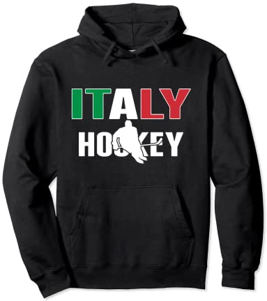 Italy Ice Hockey Lovers Jersey - Italian Hockey Team Fans Pullover Hoodie