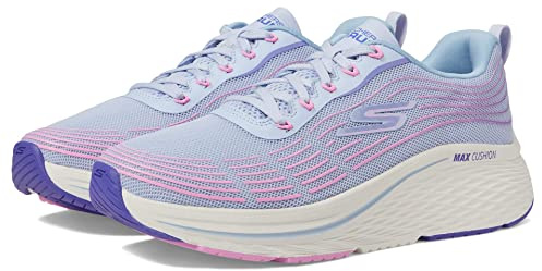 Skechers Women's Max Cushioning Elite 2.0 Sneaker, Light Blue/Pink, 11 Wide