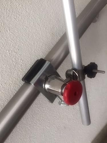 STABIELO Aktion - Edelstahl - KONUS Holly Sonnenschirmhalter für Stöcke bis 30 mm ø an Stühlen-Tischen-Liegen - Geländer bis 65 mm ø Made Baden WÜRTTEMBERG