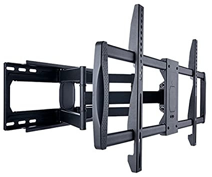GGZONE Meuble TV d'angle Moderne 32-100 Support TV Mural Robuste Bras articulés à Mouvement Complet Extension Inclinaison Rotation Support TV Grand écran, Prend en Charge jusqu'à 176 LB