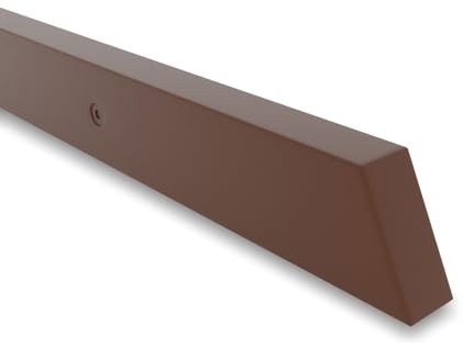 INOXLM - Pasamanos Rectangular 40 x 20 mm de Acero Pintado Blanco | Made in Italy Color Negro | Ideal para Uso Interior y Exterior (310 cm)
