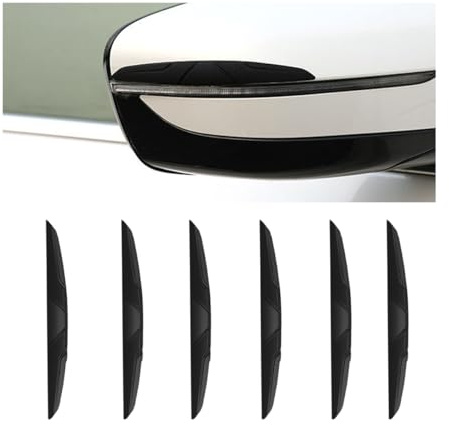 CGEAMDY 6 Stück Auto Türkantenschutz Aufkleber, Auto-Kratzschutz Für Die Seitentür, Universal Stoßstange Guard Anti-Scratch Protector Trim Aufkleber für LKW(Schwarz)