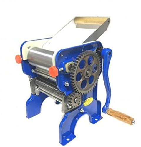 sjdoPulse Professional Pasta Maker Machine Dough Roller Noodle Cutting Machine Adjustable With 2 Cut Press Blade Settings For Homemade Spaghetti Fresh Cutter (C