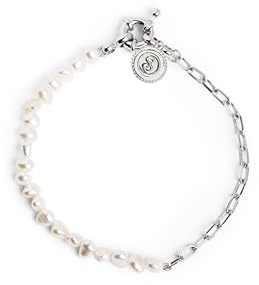 SINGULARU Pulsera Mujer Chic Pearl Acero
