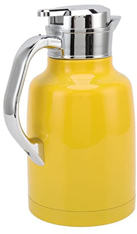 Teiera termica in acciaio inox 304, caffettiera isolata, ristorante hotel, caraffa di benvenuto (giallo)