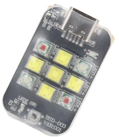 Lumière Stroboscopique pour Drone, Haute luminosité, 9 Pièces, Perles LED Haute luminosité, éclairage Longue Portée, Compacte et Légère, avec Câble de Chargement, pour la Plupart