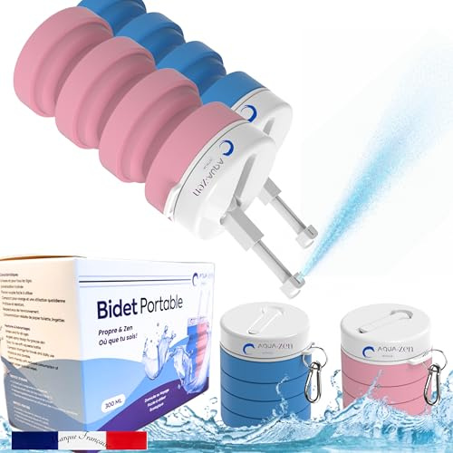 Istinja Bidet, tragbar, Doppelpack, Hygiene für Intimtoilette, praktisch nach der Geburt, Mutterschaft, Baby, Waschen des Perinas, Gesäß, tragbar, Handtasche, Rucksack, Reisen, Camping, Wandern, Biwak