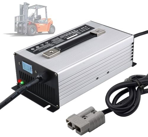 WLEJSL Chargeur Batterie pour Chariot Élévateur 36 Volts 30 Ampères Chargeurs Chariot Élévateur Électrique avec Prise Anderson, Écran LCD, Chargeur Batterie Haute Puissance Charge d'entretien,A,175A