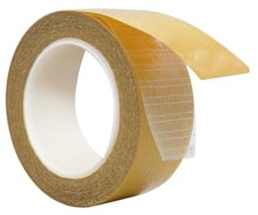 Aoktorkit 1 rouleau de ruban adhésif double face en maille pour maison, bureau, école, 10 mm x 5 m