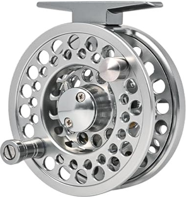 Oldmoom Fliegenrutenrolle, Aluminium-Fliegenrolle - Fliegenfischen-Vorderrolle,Angelausrüstung, Rolle aus Aluminiumlegierung zum im Süßwassersee, Bachteich, Fliegenfischen