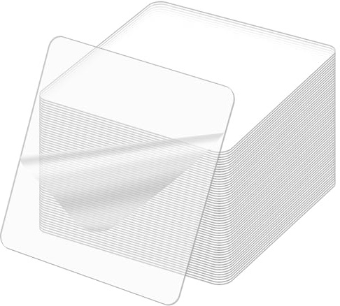 LLFYXM 50Pcs Clear Double Sided Adhesive Pads, Sticky Pads Heavy Duty Reusable Sticky Traceless Removable Mounting Tape for Walls,Glass,Wood,Metal,Photos,Posters,Hooks(5.5x5.5cm)