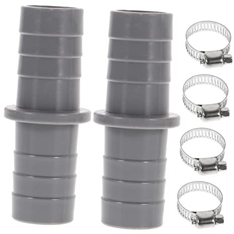 HOLIDYOYO 2 Satz Ablaufschlauch Verlängerungsadapter Für Waschmaschine Und Geschirrspüler 21mm Pvc Verbindung Mit Edelstahl Schlauchschellen Hitzebeständig Und Langlebig Einfache Montage