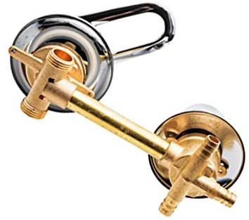 Robinet de douche en laiton à 3 voies avec cartouche en céramique 10/12,5/14,5 cm, distance réglable, poignée épaisse, idéal pour cabine de douche, mitigeur de salle de bain durable