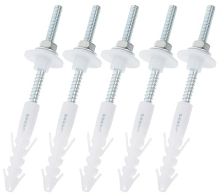 Alipis 5 Set Viti di Fissaggio in Acciaio Inossidabile per Installazione Lavabo Parete Accessori Resistenti all Acqua e Usura per Bagno e Cucina Montaggio Rapido e Sicuro