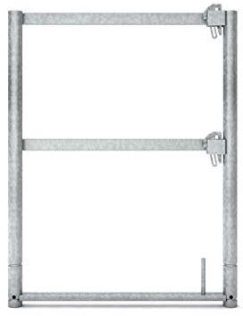 Stahl-Stirnseiten-Geländerrahmen quadro light 1,00 m x 0,73 m original Altrad assco quadro ✓ made in Germany ✓ Baugerüst Gerüst