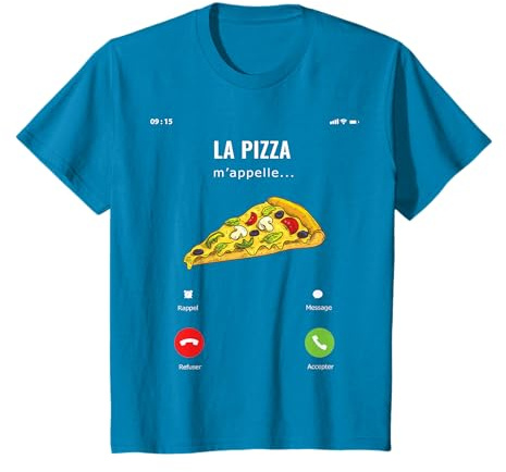 La Pizza m'appelle Idée Cadeau Drôle Cuisine Italienne Pizza T-Shirt