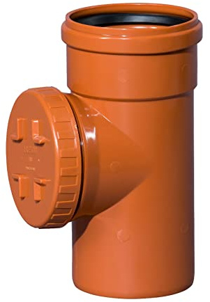 KG Rohr Kanalrohr Abwasser Bogen Abzweig Muffe Abwasserrohr Schachtrohr (KG Reinigung, DN 125 rund)