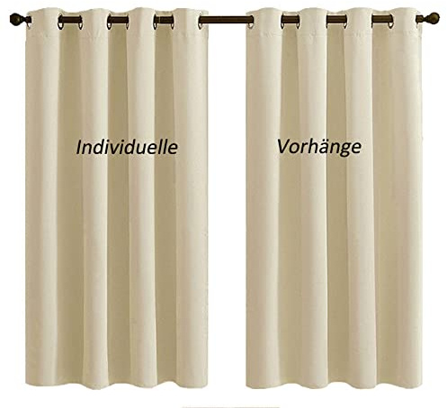 AmDxD 214 x 183 cm, cortina opaca, cortina oscurecedora con ojales