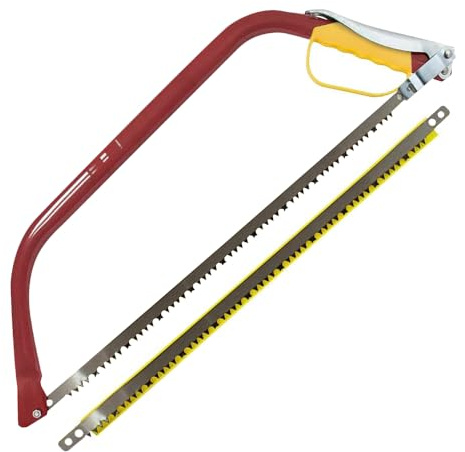 Heavy Duty 21 Hard Point Bow Saw - Hand Tool DIY Wood Trees Garden Cutting Blade Inch Multi Purpose | Razorsharp Quality Precise Cutting Gardening